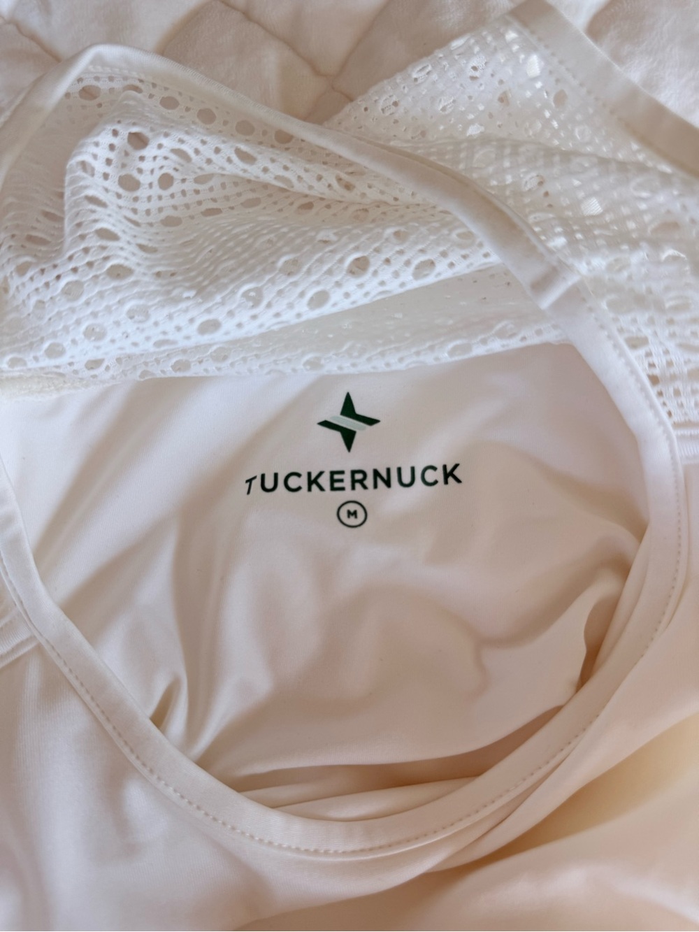 Tuckernuck TNuck Sport Victoria Tennis Dress White Cane Lace Trim M NWOT - Picture 6 of 7